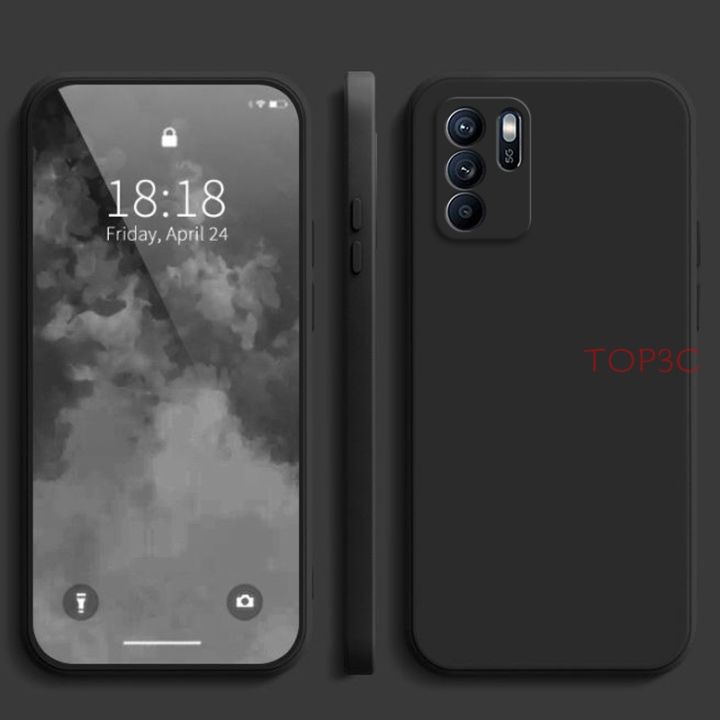 6z-oppo-reno-5กรัม5z-reno6-5-pro-4-pro-4g-ซิลิโคนเหลวตรงขอบเคสใส่โทรศัพท์ฝาหลัง-tpu-ซิลิโคนสีลูกกวาด