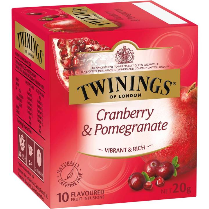 twinings-cranberry-amp-pomegranate-ชาทไวนิงส์-ชาผลไม้แครนเบอร์รี่และทับทิม-ไม่มีคาเฟอีน-1-กล่องมี-10-ซอง-ชาอังกฤษนำเข้าจากต่างประเทศ