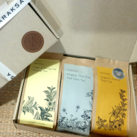 Araksa Organic tea bag variety set 4: Oolong, Earl Grey &amp; Thai tea ชาอรักษออร์แกนิค แบบถุงชงเซต 4: ชาอูหลง, ชาเอิร์ล เกรย์ และชาไทย