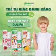 Bọt kem đánh răng trẻ em DuliFa, an toàn cho bé từ 2-10 tuổi vị Cam