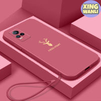 สำหรับ สำหรับเคสโทรศัพท์ Vivo V21E 4G กรณีโทรศัพท์มือถือ กรณีโทรศัพท์มือถืออ่อนนุ่ม หัวกวางสีเหลืองใหม่