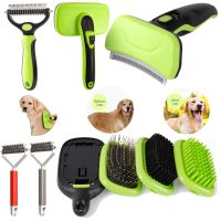 Mewoofun Hair Removal Comb for Dogs Dematting Deshedding Brush Grooming Tool For Matted Long Hair Curly Pet  Massage Brush Brushes  Combs