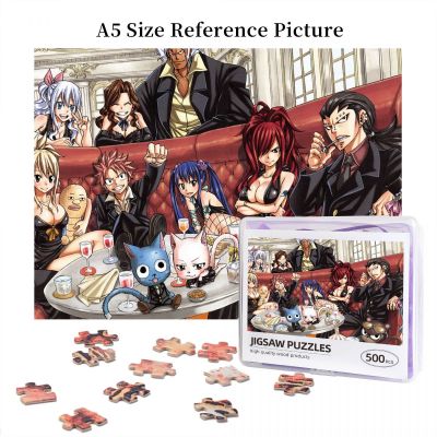 Fairy Tail Family Wooden Jigsaw Puzzle 500 Pieces Educational Toy Painting Art Decor Decompression toys 500pcs