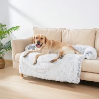 Washable Pet Sofa Dog Bed Calming Bed For Large Dogs Sofa Blanket Winter Warm Cat Bed Mat Couches Car Floor Furniture Protector