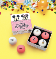 [ของแท้] ลูกกอล์ฟ Volvik  x Disney birthday package ลาย Mickey Minnie 4 ลูก