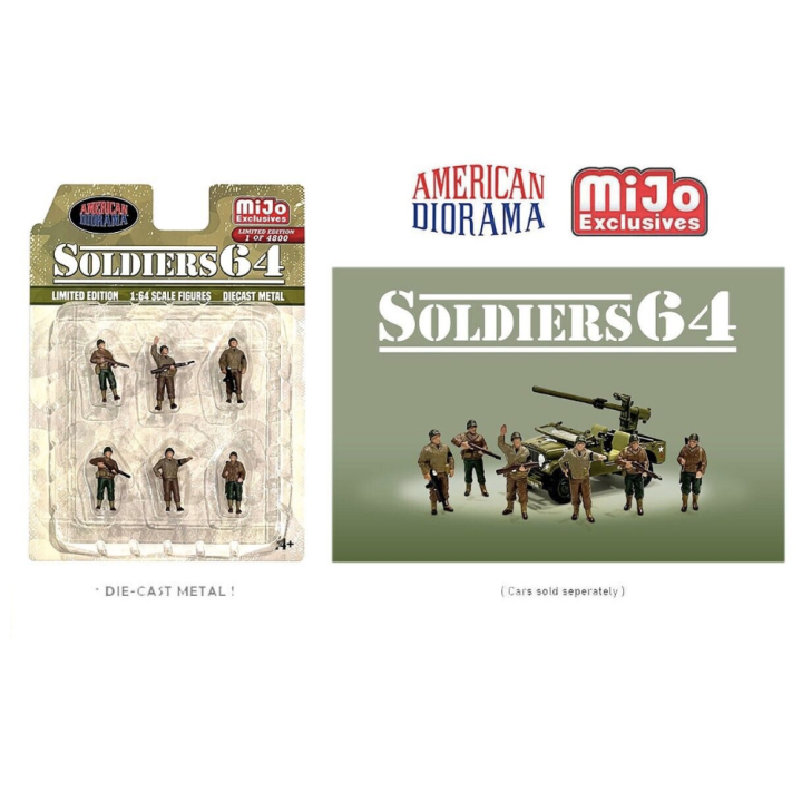 American Diorama 1/64 Scale Soldier 64 Figure Set Diecast | Lazada PH