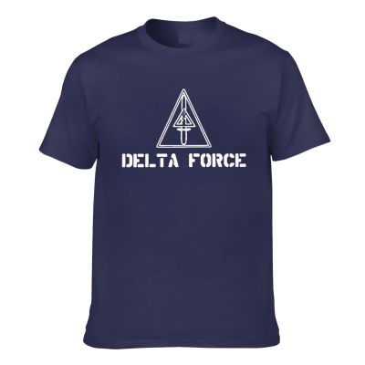 Delta Force Schadel Abzeichen Emblem Wappen Elite Mens Short Sleeve T-Shirt