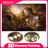 Meian Special Shaped Broderie Diamant Embroidery Beauty Lady 5D Diy Diamond Painting Mosaic Full Drill Decoration Home Kits Gift