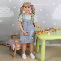 hot！【DT】✳  98CM Toddler bebe girl Original 3-4years old real baby dress model ball jointed body doll collectibles