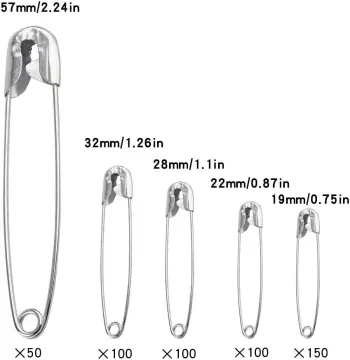 50pcs Strong Safety Pins, Heavy Duty Safety Pins, Strong Nickel