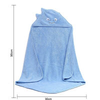 Cartoon Cute Baby Blanket Soft Comfortable Kids Hooded Microfiber Coral Fleece Towel for Girls Bule New Born Baby Bath Towel