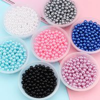 50-400Pcs 3-14mm No Hole Round Plastic Acrylic ABS Lmitation Pearl Beads Charm Loose Beads Counter Jewelry Findings Making