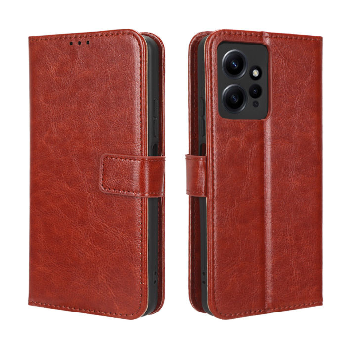 เคสแท่นวางโทรศัพท์ฝาพับสำหรับ-redmi-note-12-4g-เคส-note12-redmi-4g-ฝา-pu-หนังกลับแบบกระเป๋าสตางค์