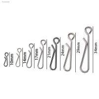 ✑▤❐ 100 Pcs Stainless Steel Fishing Line Wire Fishing Connector Snap Swivel Fishing Accessories Quick Hanging Tackle Tool