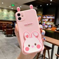 การ์ตูนกระต่ายกวางสำหรับ Huawei Nova Y70 Y90 10 9se 8 7i 3 4 5T P50 P40 P30 Lite Y6 2019 Y70 Y7A Y9 Prime กระต่ายหูเลนส์