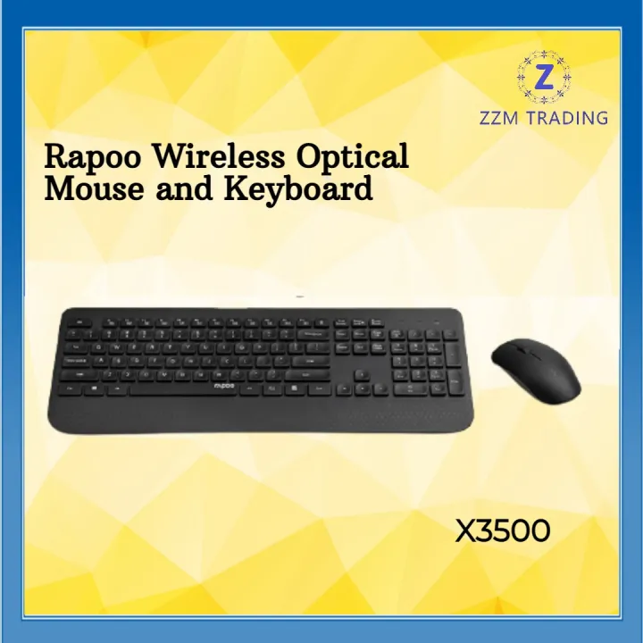 Rapoo X3500 Wireless Optical Mouse and Keyboard Lazada PH
