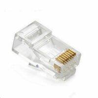 【CW】❂❄卐  50/100Pcs RJ-45 network module crystal plug CAT-5/5e 8 core gold-plated Ethernet connector