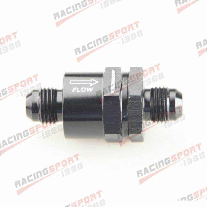 an6-6an-อลูมิเนียมวาล์วตรวจสอบวาล์วการใช้-efi-fitting-adapter-สีดำ