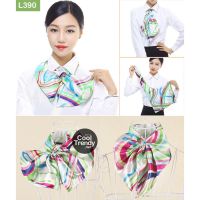 Cooltrendy ผ้าพันคอสำเร็จรูป ผ้ายูนิฟอร์ม uniform Scarf  โทนสีเขียว บริการเก็บเงินปลายทาง