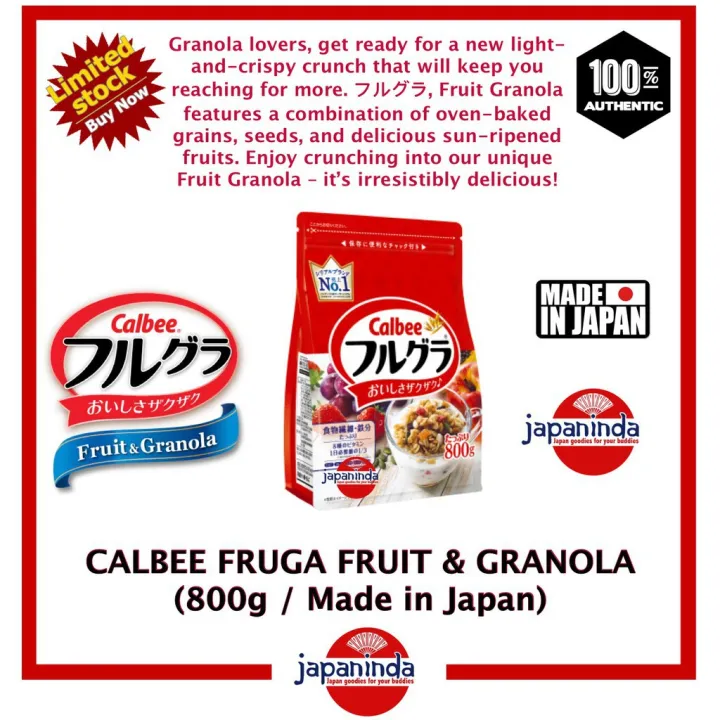 muesli cereals calbee cereal CALBEE Fruga Fruit Granola (800g) Made in ...