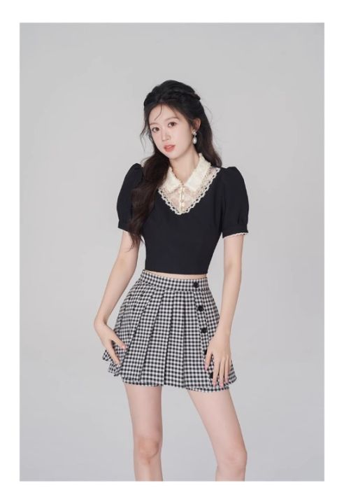 HANYULIN Absolute beautiful little skirt two-piece top sweet and spicy ...