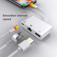 1000M Lighting to RJ45 Ethernet Adapter Cable For iPhone iPad Network USB Connector Cable Ethernet Adapter Phone Charge Cable