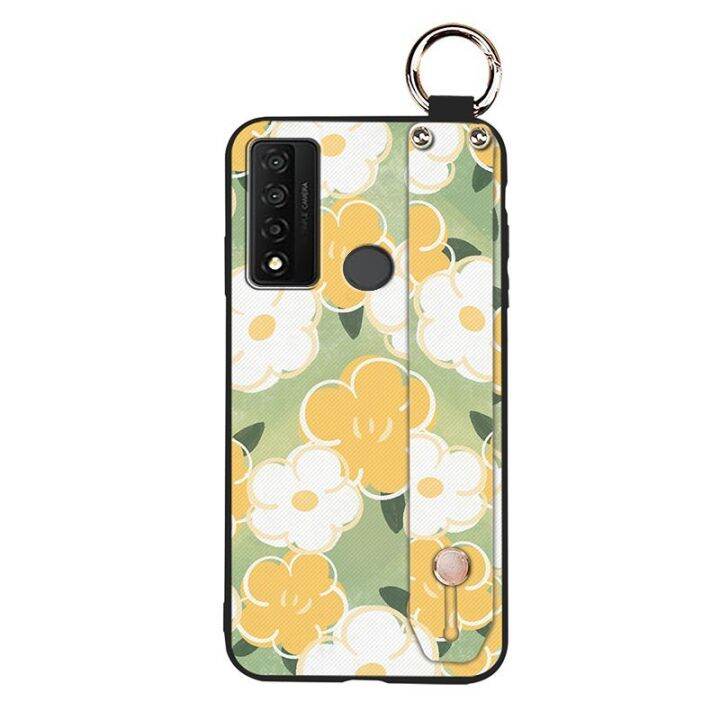 soft-case-cute-phone-case-for-tcl-20r-5g-bremen-5g-20ax-5g-protective-anti-dust-cartoon-lanyard-sunflower-original-soft