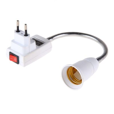 BOBRU High Quality Switch Extension Holder E27 Bulb Flexible Converter E27 Lamp Bulbs Adapter with Socket
