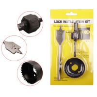 ดอกสว่านโฮลซอว์ ดอกสว่านเจาะรู ดอกสว่านเจาะไม้ ดอกสว่านเจะไม้ Lock installation Kit (3pcs) ชุดโฮลซอว์ เจาะลูกบิด ดอกเจาะลุดบิด ดอกสว่านเจาะ