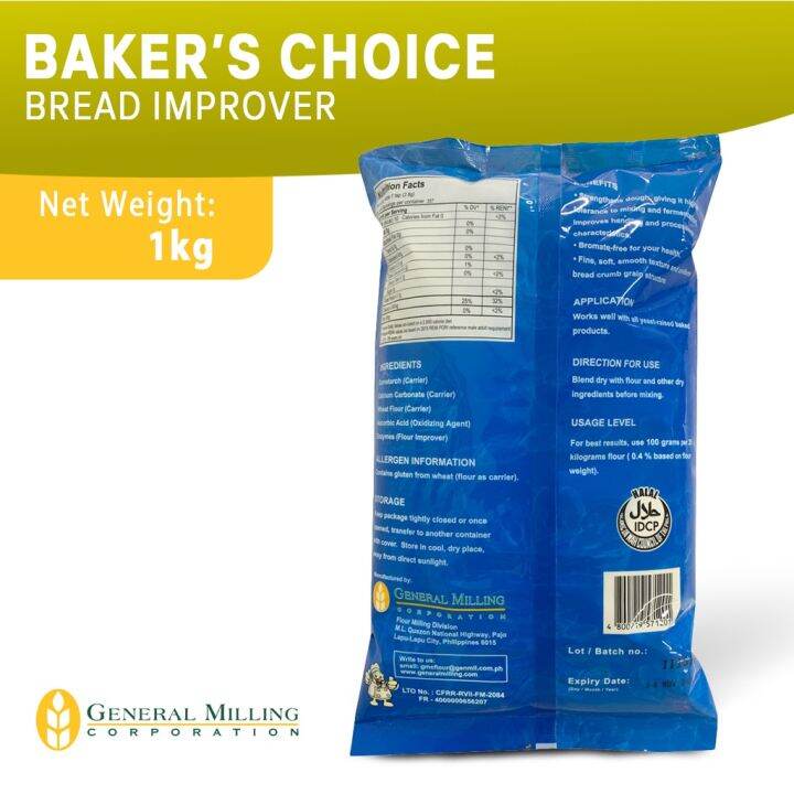 HOT HUAN0 Baker's Choice Bread Improver 1kg Lazada PH