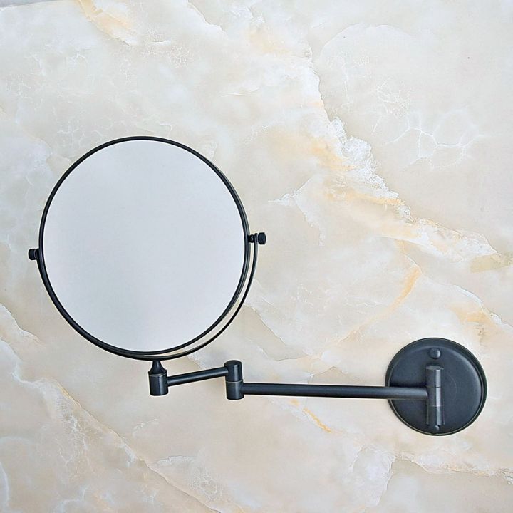 oil-rubbed-bronze-wall-mounted-folding-8-inch-vanity-double-sides-makeup-3x-magnified-round-mirror-dba634