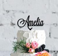 Personalized Name Cake Topper Happy Birthday Gift Custom Acrylic Cake Topper Baby Shower Cake Topper Decorations