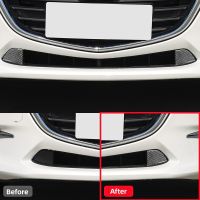 ：{“： For Mazda 3 Axela 2014-2018 Front Bumper Fangs Decoration Sticker Carbon Fiber Sticker Car Interior Accessories