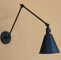 โมเดิร์นปรับยาวสวิงอาร์มโคมไฟติดผนัง Edison R Vintage โคมไฟติดผนัง Loft สไตล์อุตสาหกรรม Wall Sconce พร้อม Switch