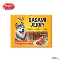 ? { ส่งฟรี } ?   Pet8 JJ407 ไก่พันแท่งหนังเกลียว 360 กรัม (8852523004377)  บริการเก็บเงินปลายทาง