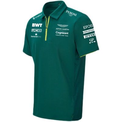 2022 New F1 Aston Martin Racing POLO Shirt Mens Quick-drying Short-sleeved Shirt