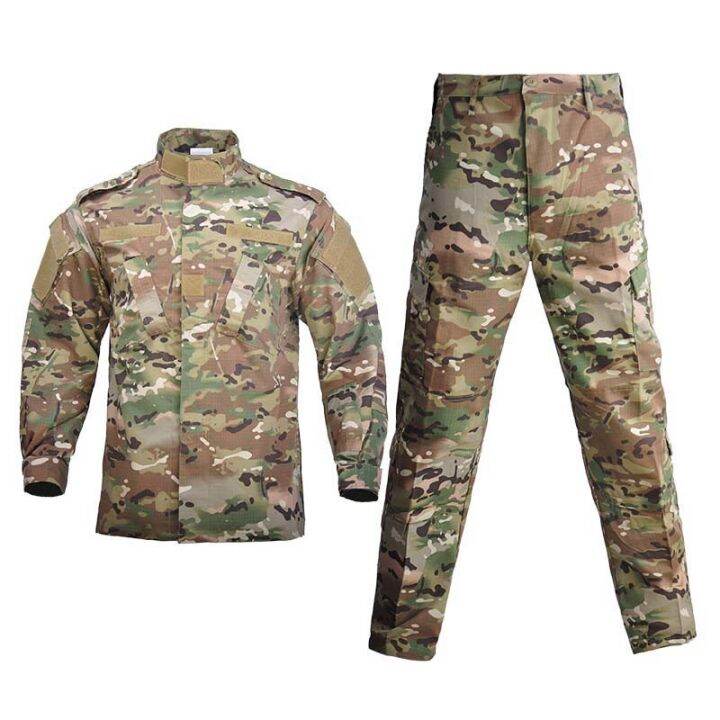 Multicam Camouflage Male Security Uniform Tactical Combat Jacket Force