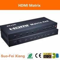 4x4 HDMI True Matrix Switch Splitter 4 In 4 Out HDMI V1.4 4Kx2K Switch Matrix with RS232 or Remote Control Switches