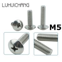 304 stainless steel Truss screw M5 Crosss recessed mushroom screws 10/20 pcs phillips screws Mushroom Head Large Machine Screws Nails Screws  Fastener