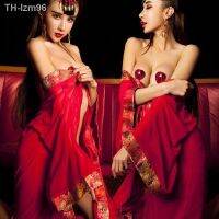 ?แฟนสาว ชุดชั้นใน ชุดนอนที่สวยงาม คอสเพลย์ชุดนอน The tang dynasty the bride chamber uniform transparent temptation 20139 photo nightgown