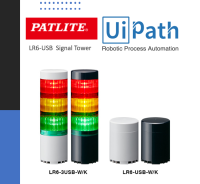 Patlite LR-6 USB : อุปกรณ์แสดงผลการทำงานของระบบ UiPath ร่วมกับ PATLITE LR6-USB (3 สี) ผ่านแสง สี เสียง