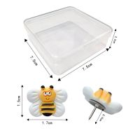 Bee Pushpin Daily Use Convenient Home Accessory Thumb Tacks Cork Board Accessories Shaped Thumbtacks Clips Pins Tacks