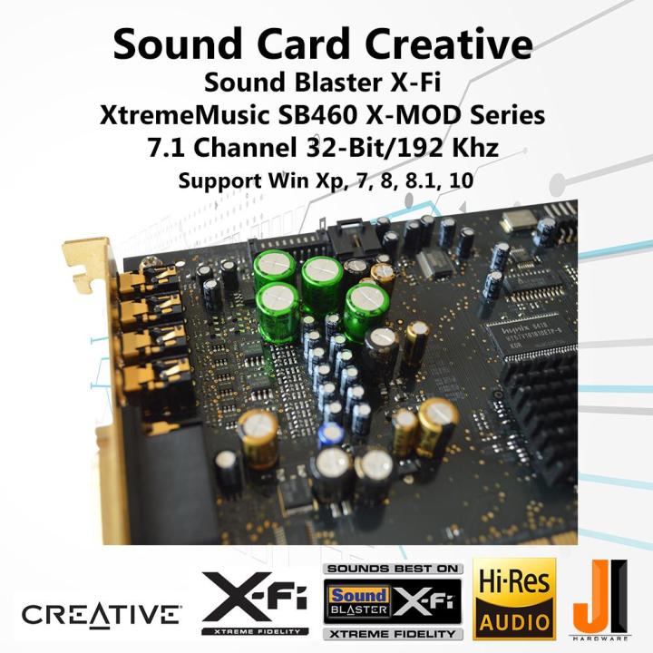 sound-card-creative-sound-blaster-x-fi-xtrememusic-sb0460-x-mod-7-1-channel-pci-มือสอง