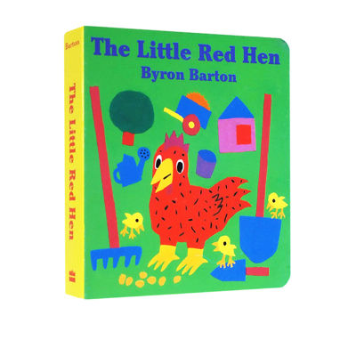 The little red hen little red hen mother red chicken childrens English Enlightenment cardboard book Byron Barton preschool English Enlightenment cognition English original picture book