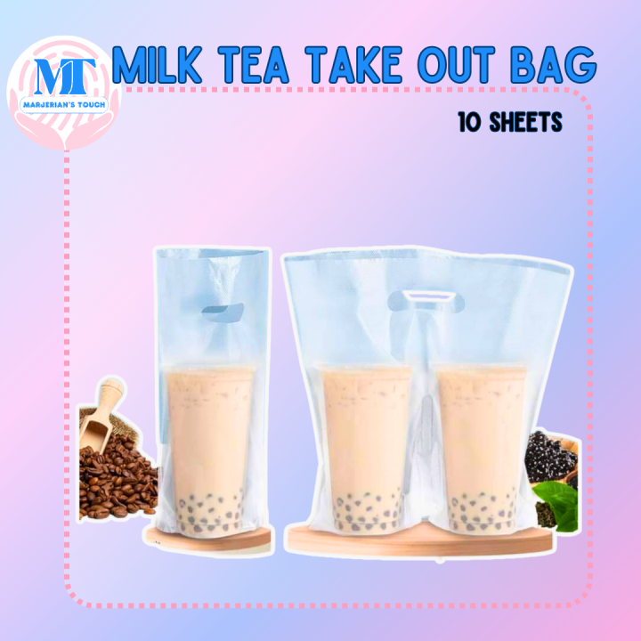 MILK TEA BAG TAKE OUT PLASTIC BAG COFFEE PLASTIC BAG JUICE PLASTIC BAG