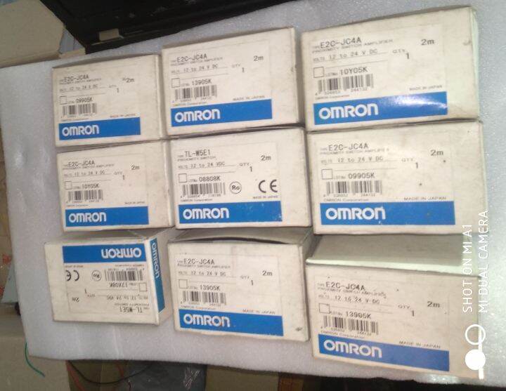 new-omron-e2c-jc4a-amplifier-unit-dc-three-wires-models-no-nc-selectable-npn-open-collector-pre-wired-models-ใหม่เหลือจากงาน