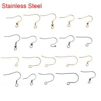 50pcs Stainless Steel Earring Hook Bulk Hypoallergenic Earrings Earing Clasp Wire Making For Diy Jewelry Supplies Accessories