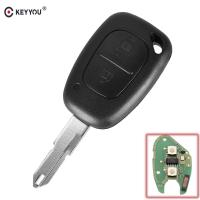 【⊕Good quality⊕】 xian9 Keyyou 433Mhz 2ปุ่ม Kunci Remote Mobil สำหรับ Renault Clio Scenic Kangoo ชิป Pcf7946กรณีสายโซ่คล้องรีโมทรถยนต์ใบมีด Ne73