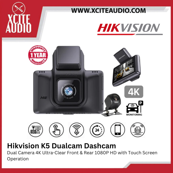 HIKVISION K5 Car Dash Cam Car cam Dual Camera 4K Ultra-Clear Front ...