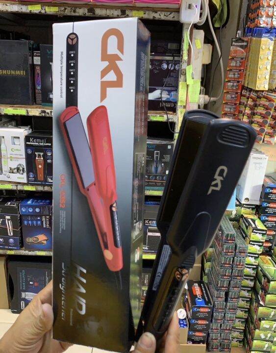 เครื่องหนีบผม-ckl-0352-hair-straightener-แผ่นหนีบหน้ากว้าง-ที่รีดผม-หนีบผมตรง-หนีบตรง-เครื่องทำผม-หนีบวอลลุ่ม-ปรับระดับความร้อนได้-ใช้ดี